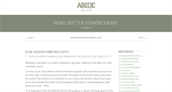 Desktop Screenshot of abideabove.com